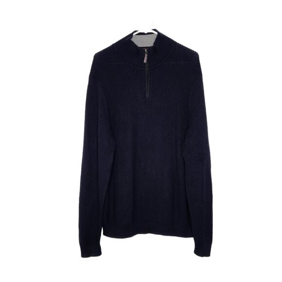 Tasso Elba 1/4 Zip Ribbed Pullover Sweater XL - Picture 1 of 6